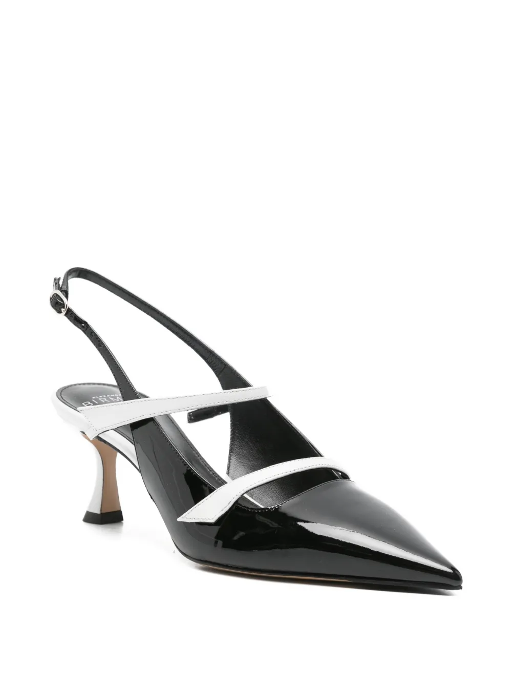 Alexandre Birman patent-leather slingback pumps Zwart