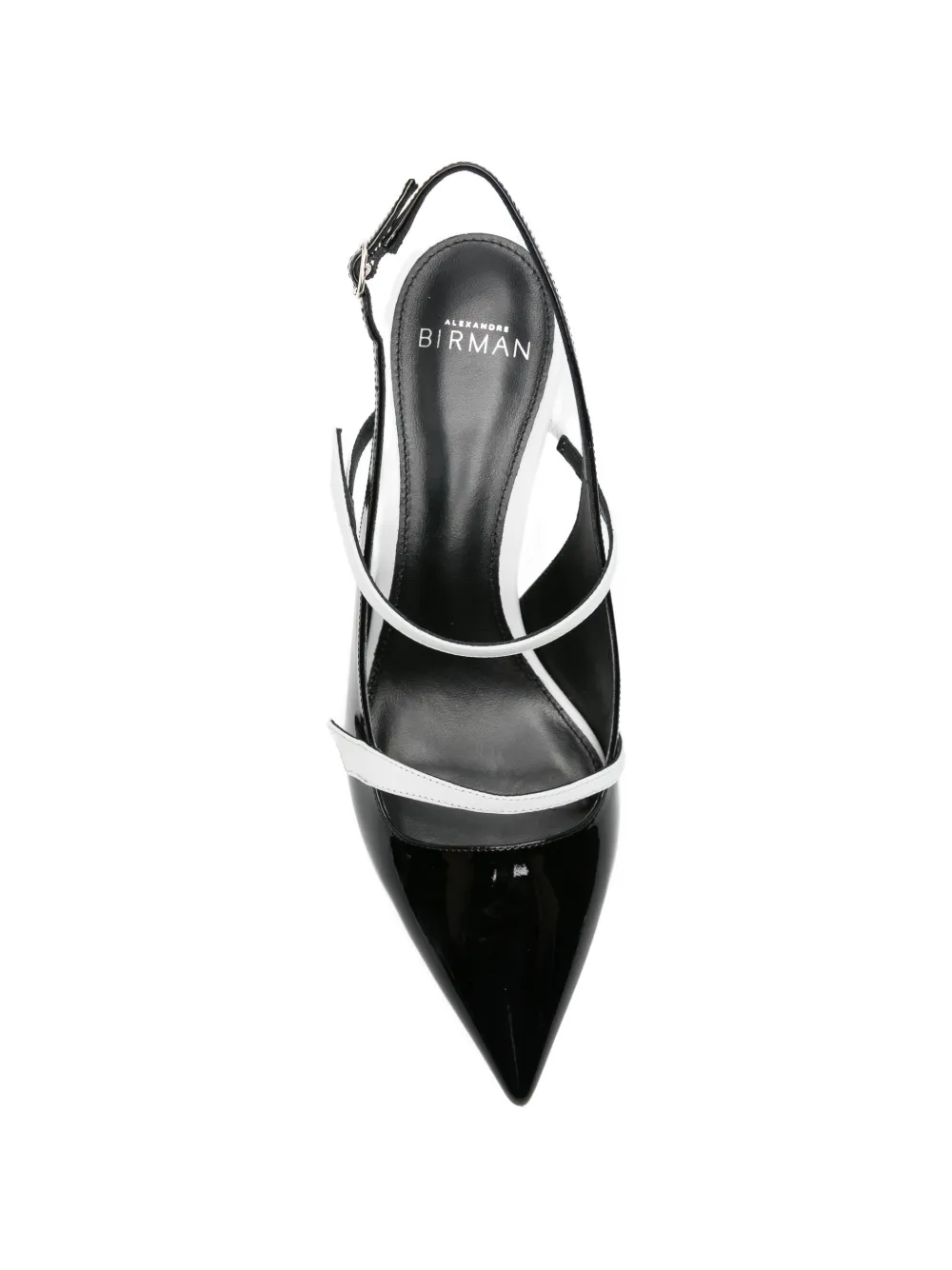 Alexandre Birman patent-leather slingback pumps Zwart