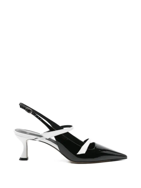 Alexandre Birman patent-leather slingback pumps