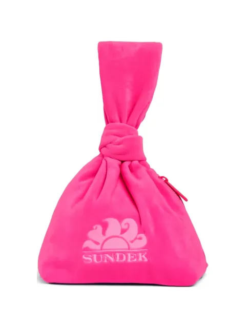 Sundek logo-embroidered clutch bag