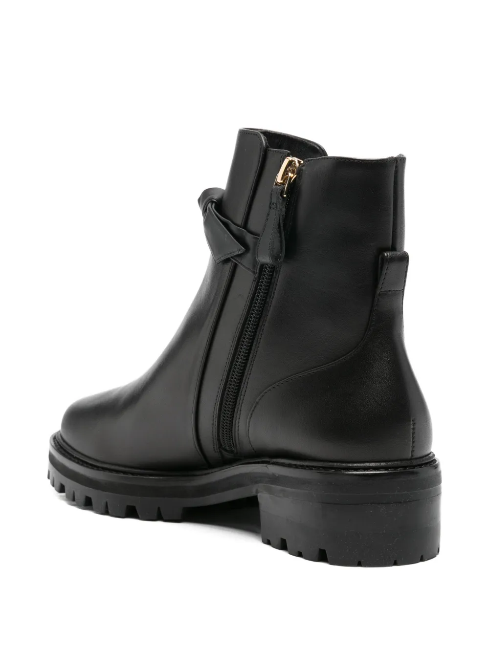 Alexandre Birman Clarice knotted-strap ankle boots Zwart