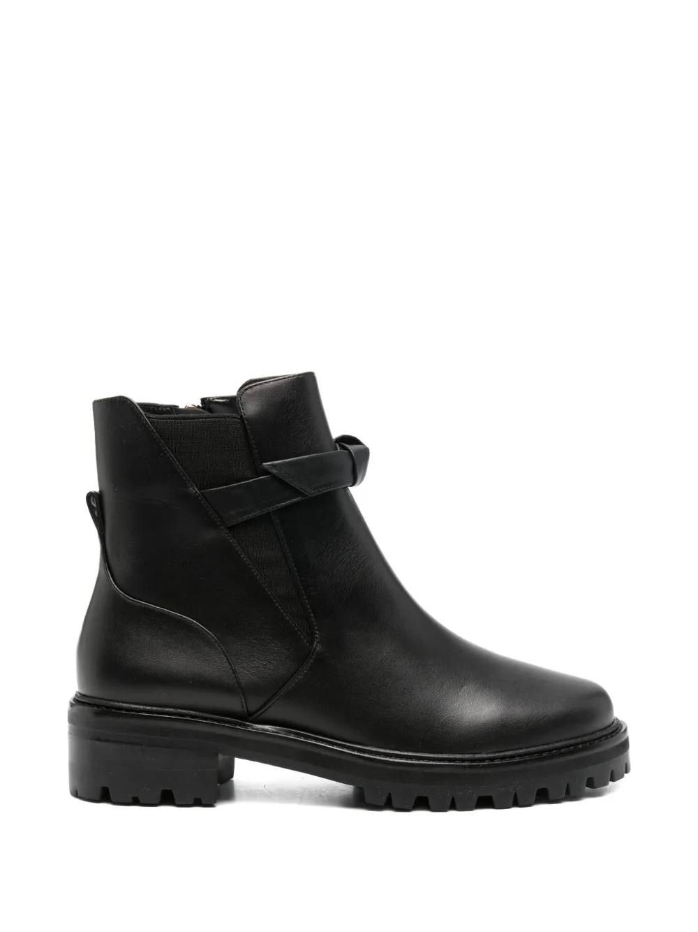 Alexandre Birman Clarice knotted-strap ankle boots Zwart