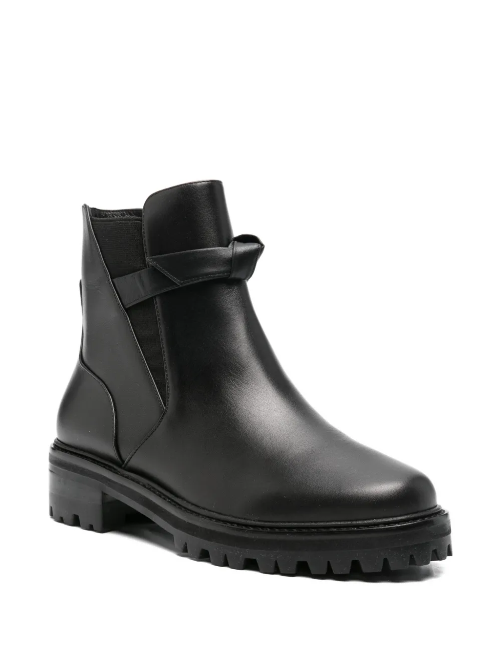 Alexandre Birman Clarice knotted-strap ankle boots Zwart