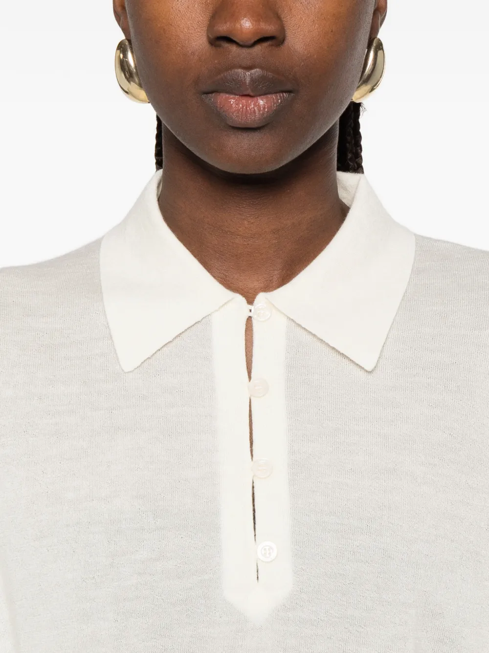 FRAME Klassiek poloshirt Beige