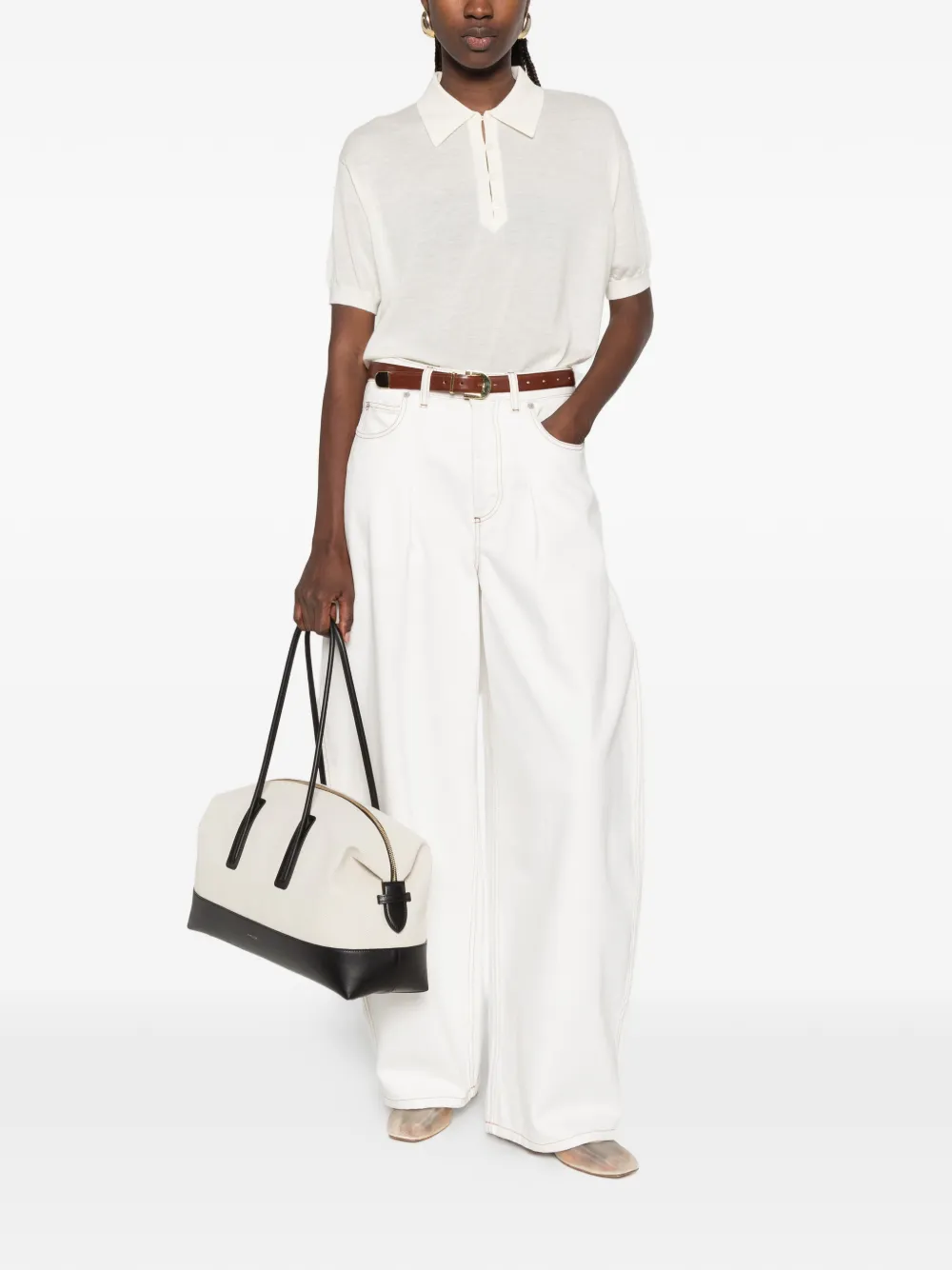 FRAME Klassiek poloshirt Beige