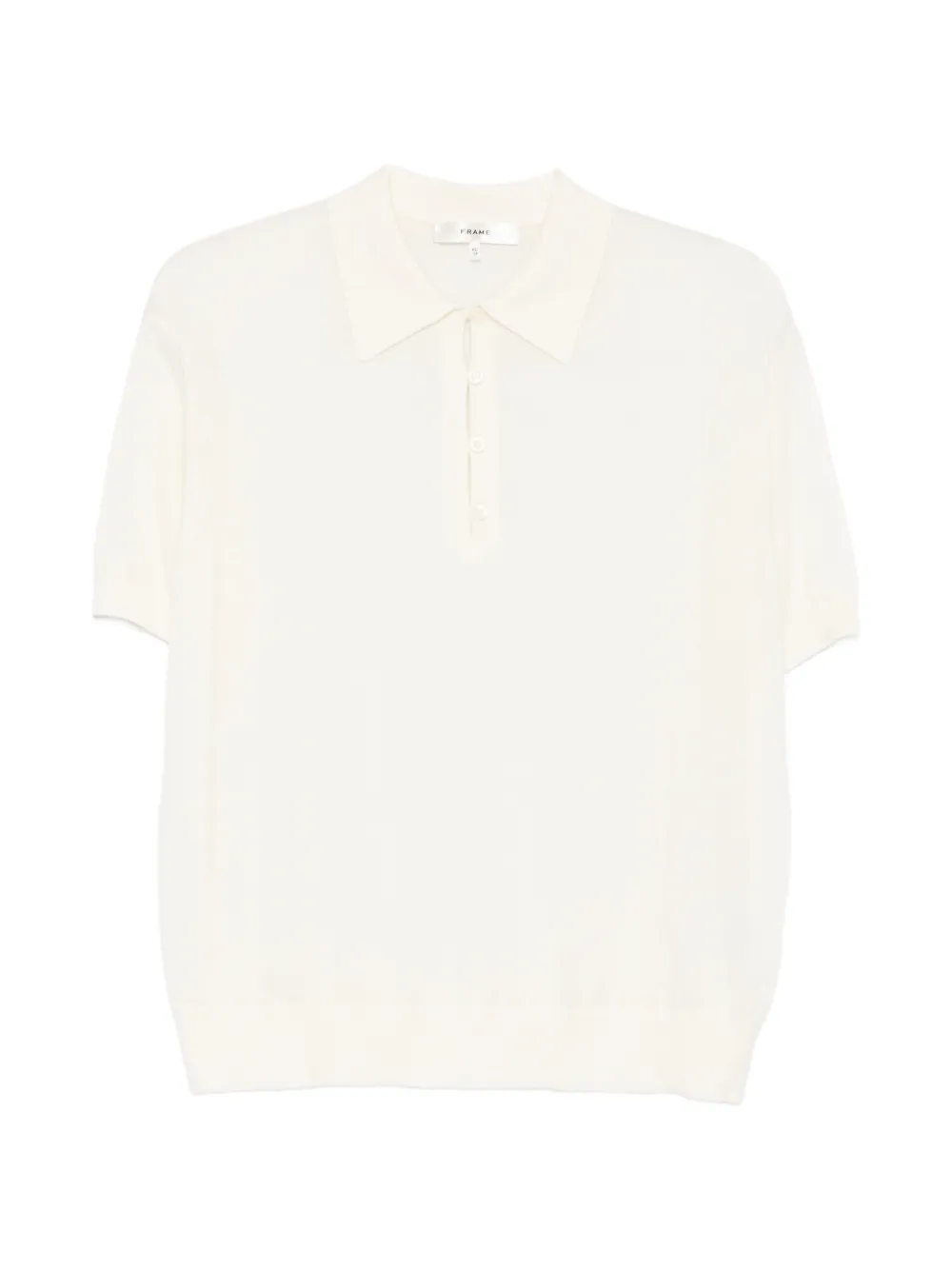 FRAME short-sleeve polo top - Nude