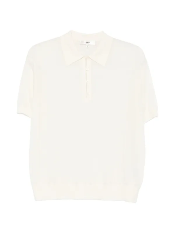 Frame Classic-shaped Polo Shirt in Neutrals
