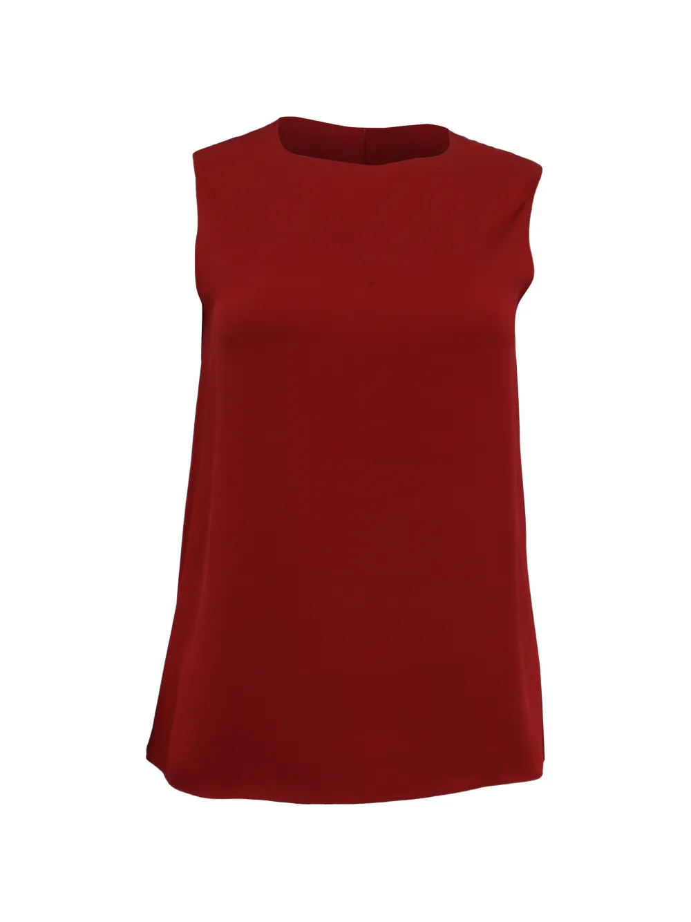 Pre-owned Theory Sleeveless Silk Tank Top In Red