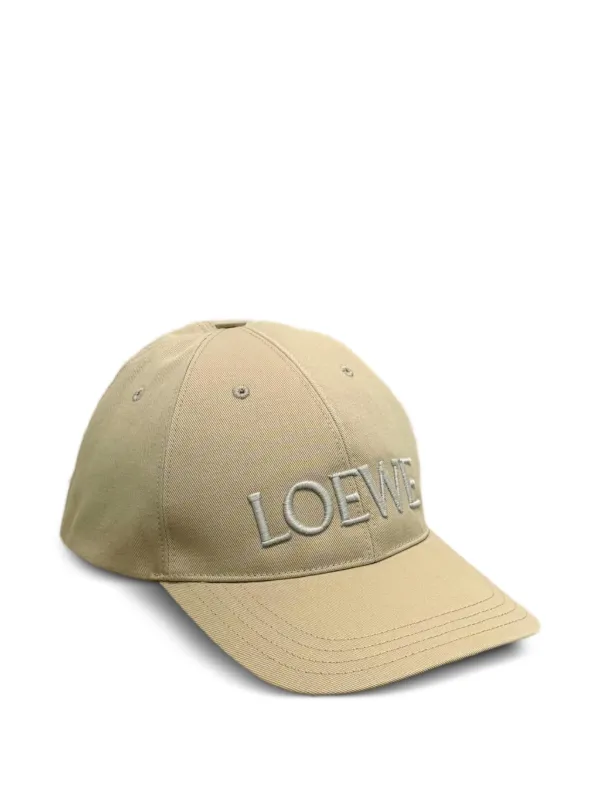 Loewe Cap in Cotton Canvas in Neutrals