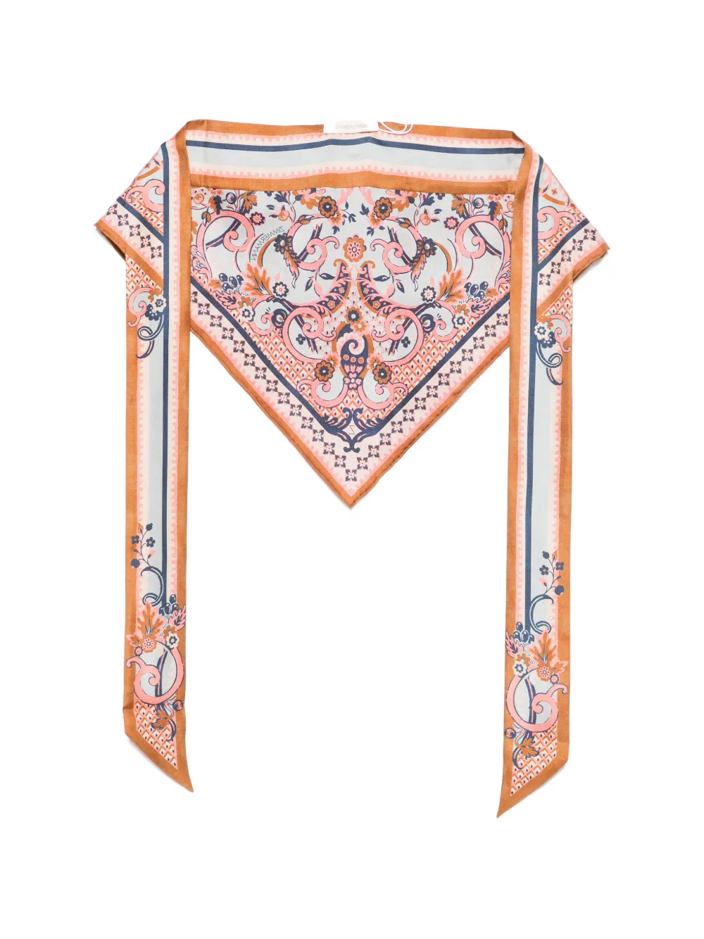 ZIMMERMANN floral-print silk scarf - Blu