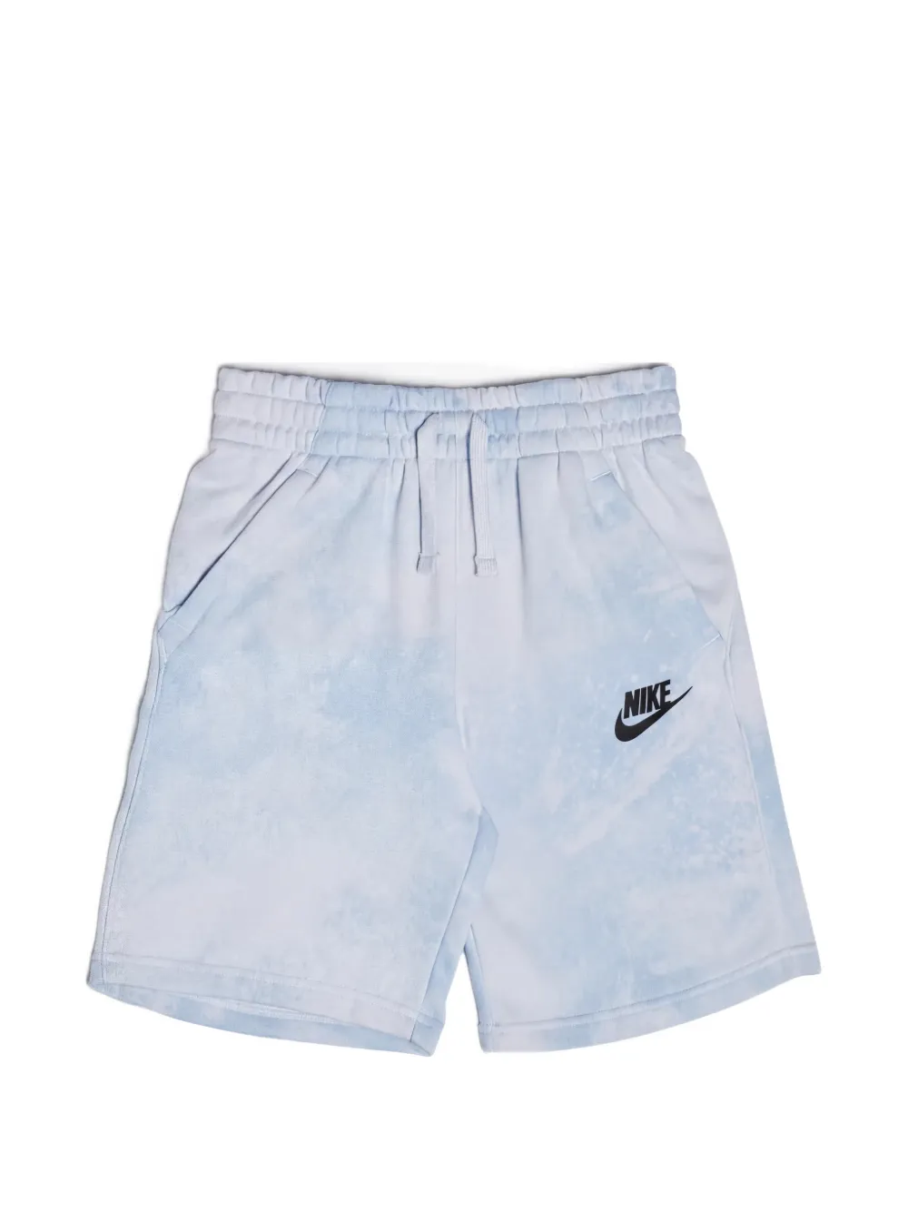 Nike Kids logo-print drawstring shorts - Blue