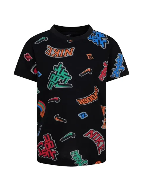 Nike Kids Swoosh logo-print T-shirt