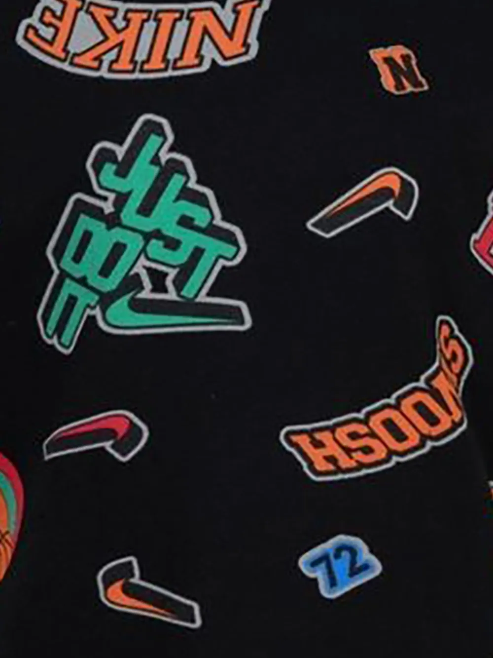 Nike Kids T-shirt met Swoosh-logoprint Zwart