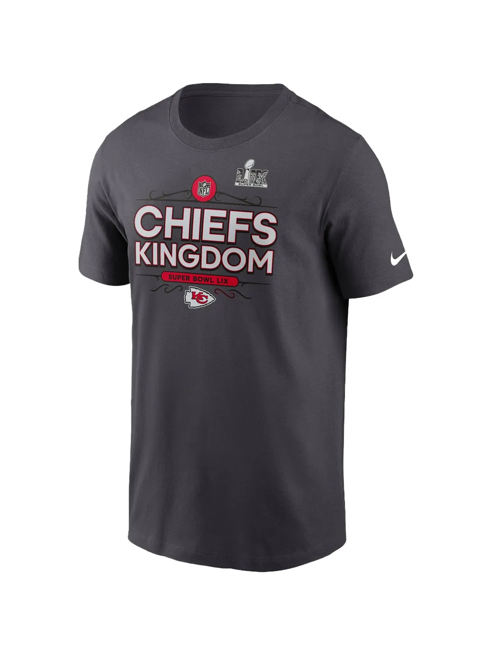 Nike Kids graphic-print short-sleeved T-shirt - Grigio