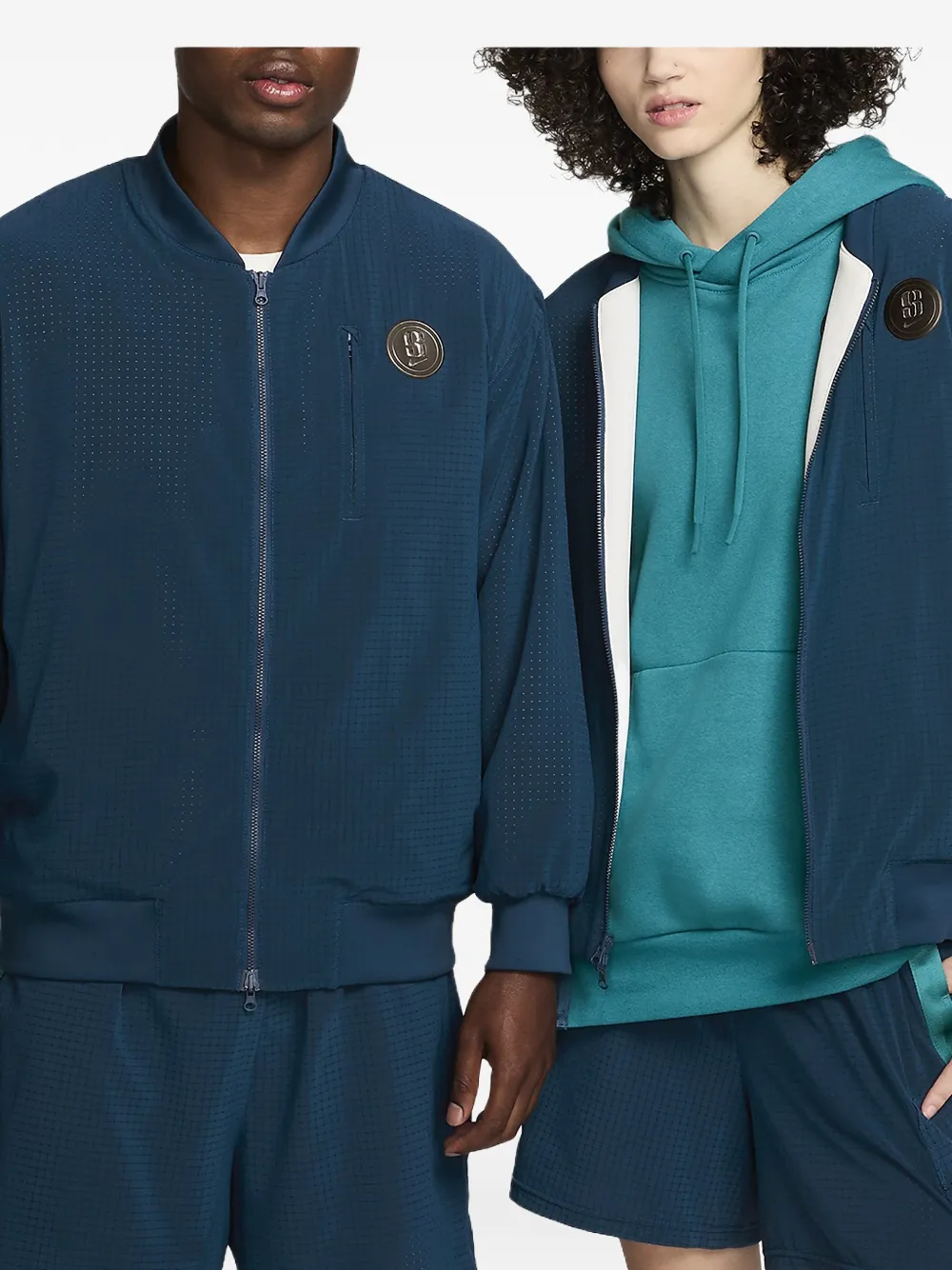 Nike Sabrina reversible bomber jacket - Blu