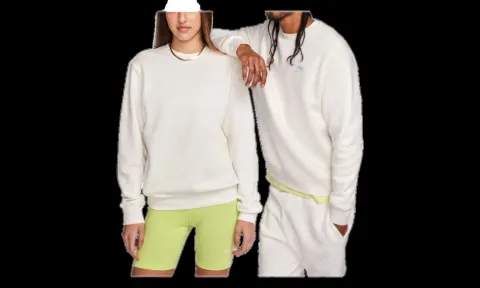 Nike logo-embroidered fleece sweater