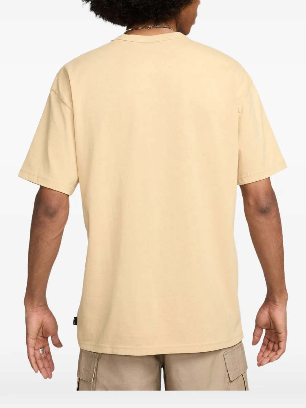 Nike T-shirt met geborduurd logo Beige