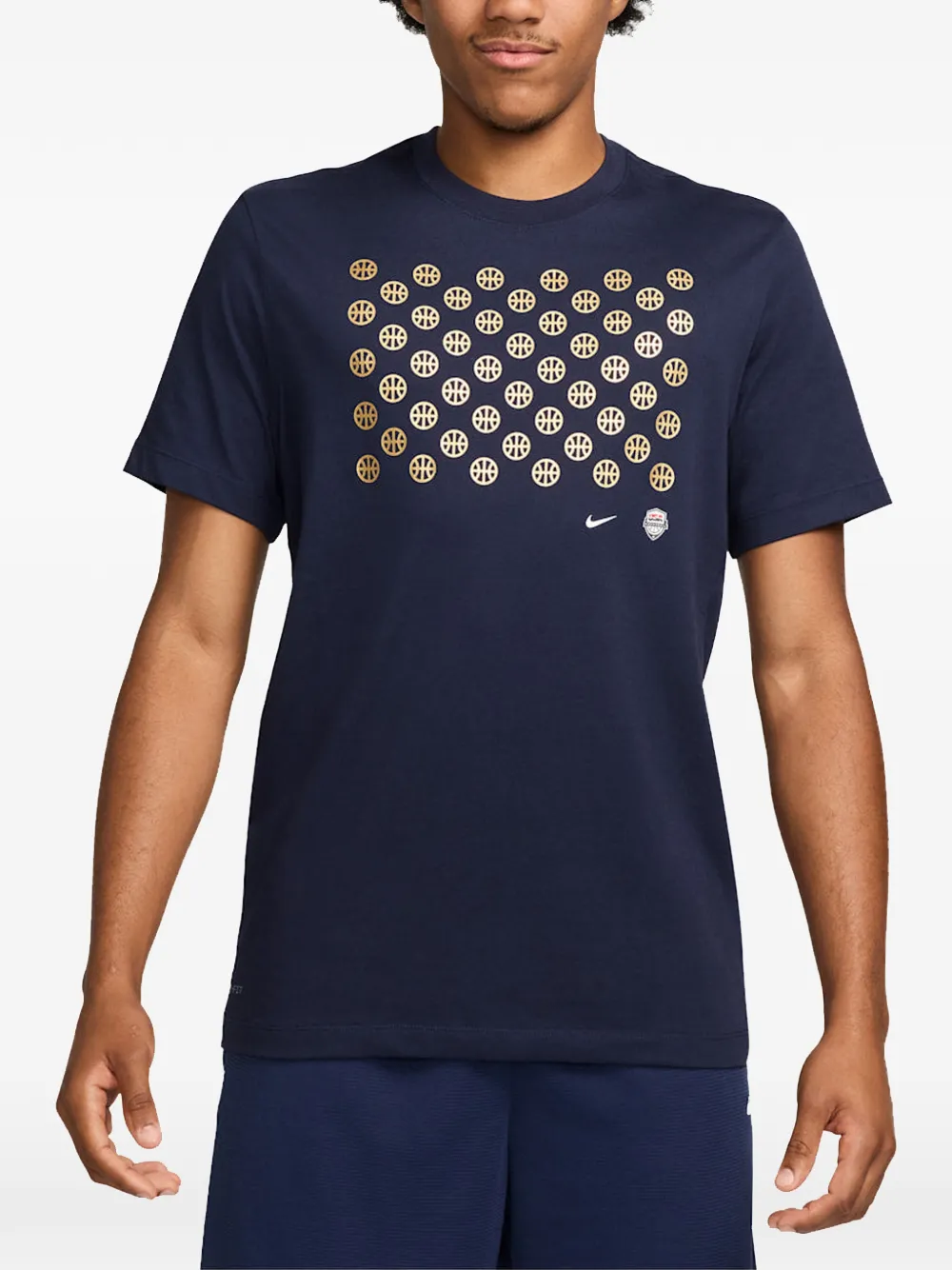 Nike USA Olympics 24 Team T-shirt Blauw