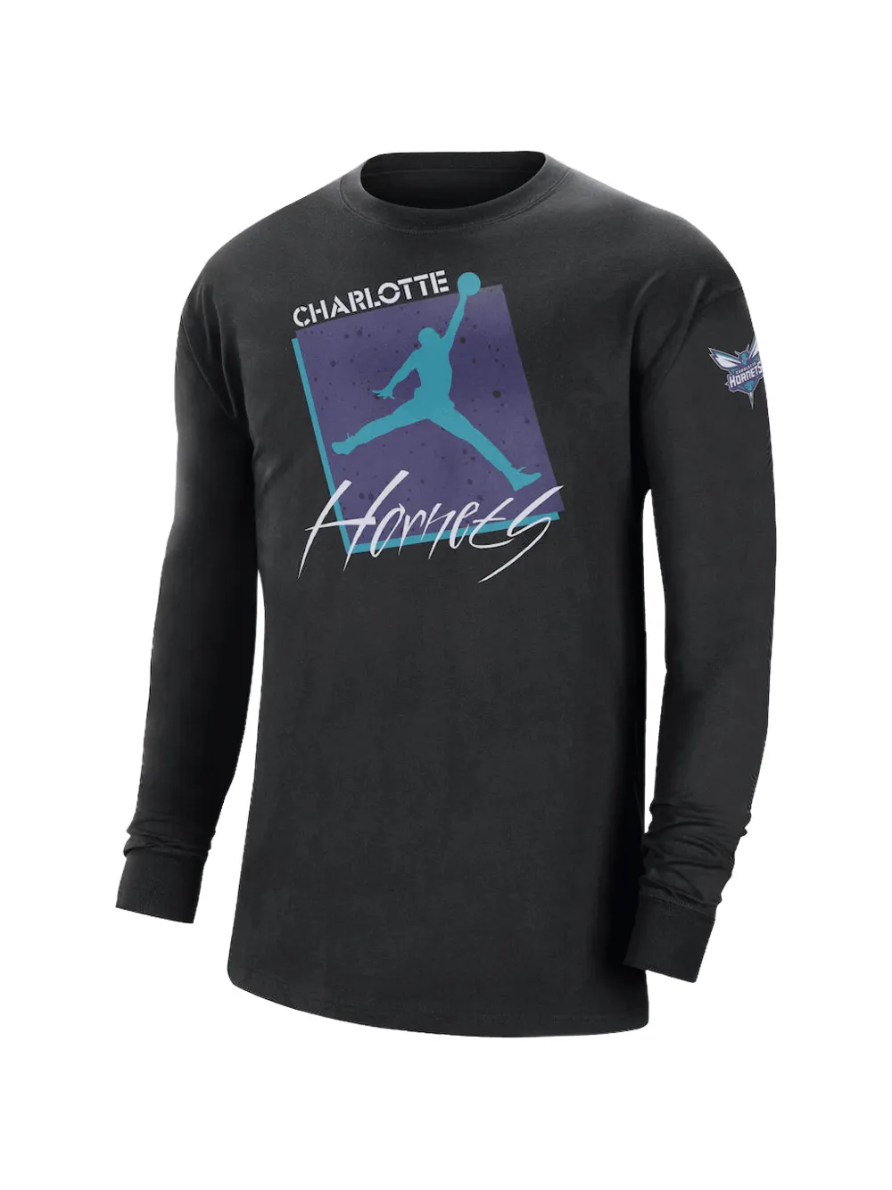 Nike x NBA Charlotte Hornets Courtside Max 90 T-shirt - Schwarz