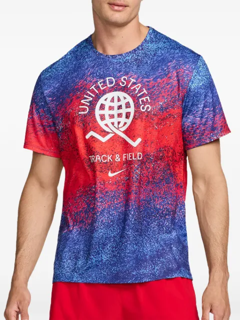 Nike Dri-Fit Miler printed T-shirt