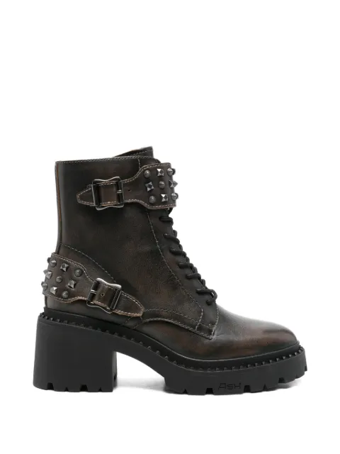 Ash stud-embellished buckled boots
