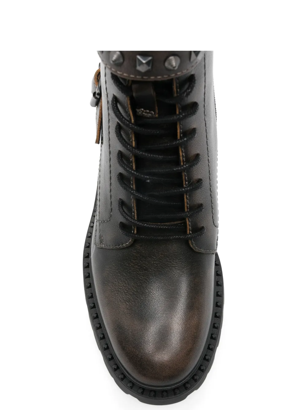 Ash stud-embellished buckled boots Bruin