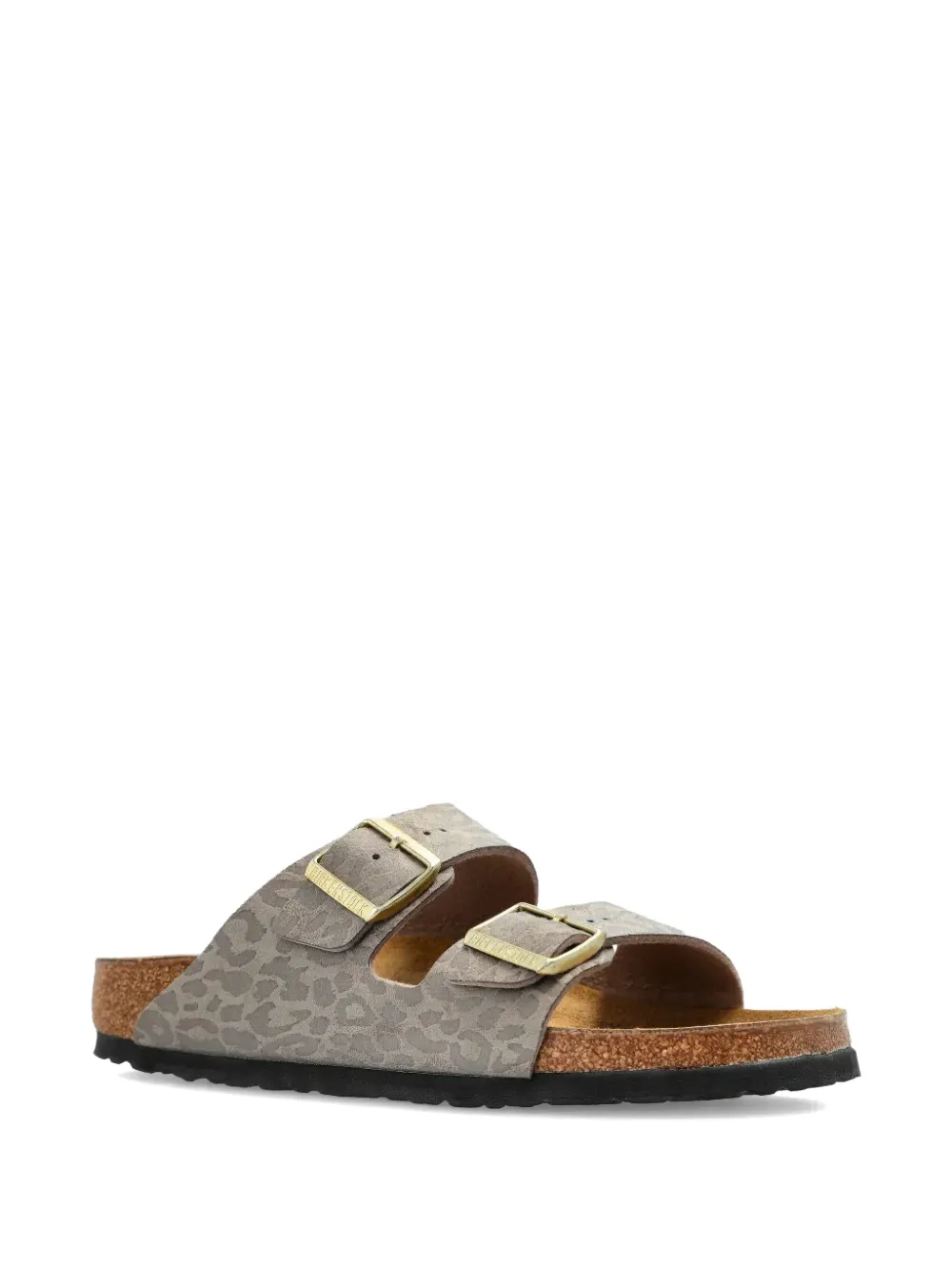 Birkenstock Arizona leopard-print sandals Grijs