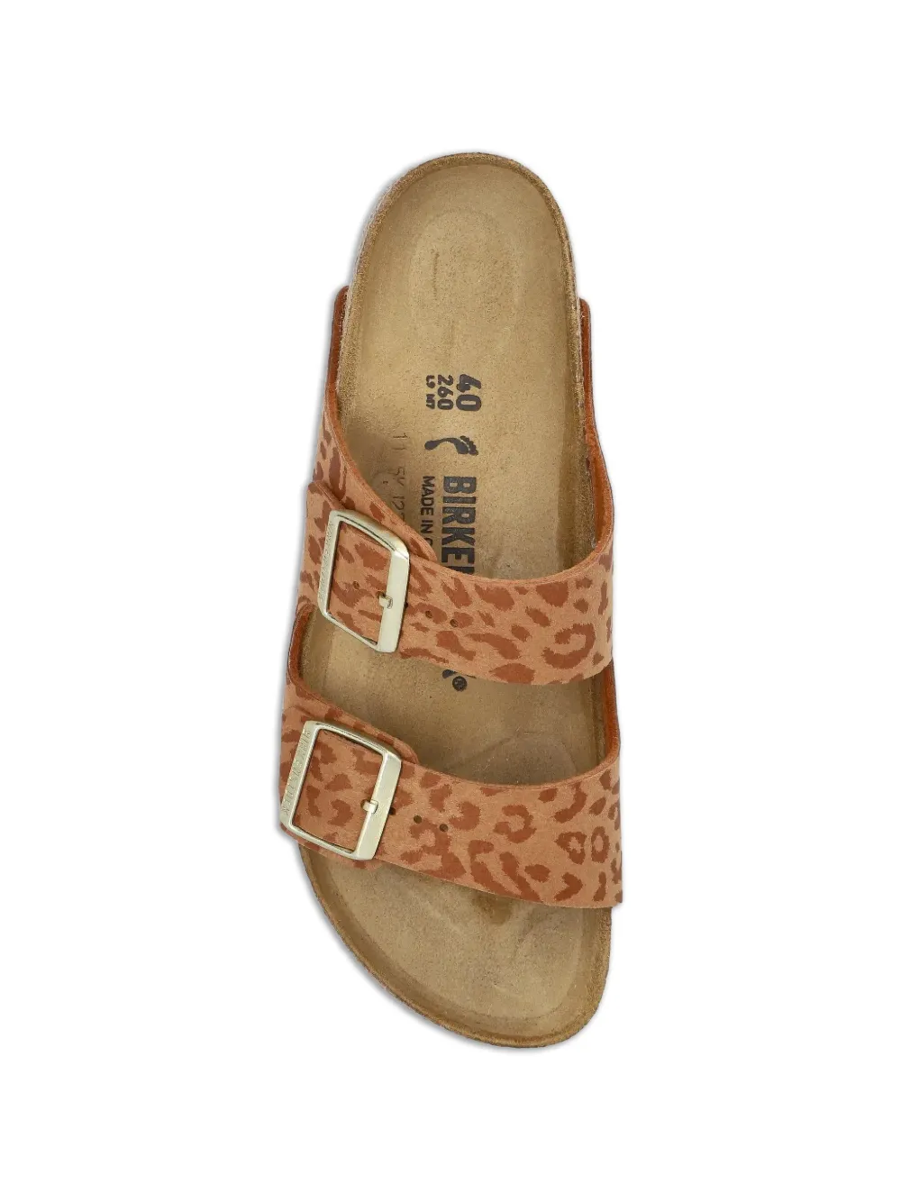Birkenstock Arizona leopard-print sandals Oranje