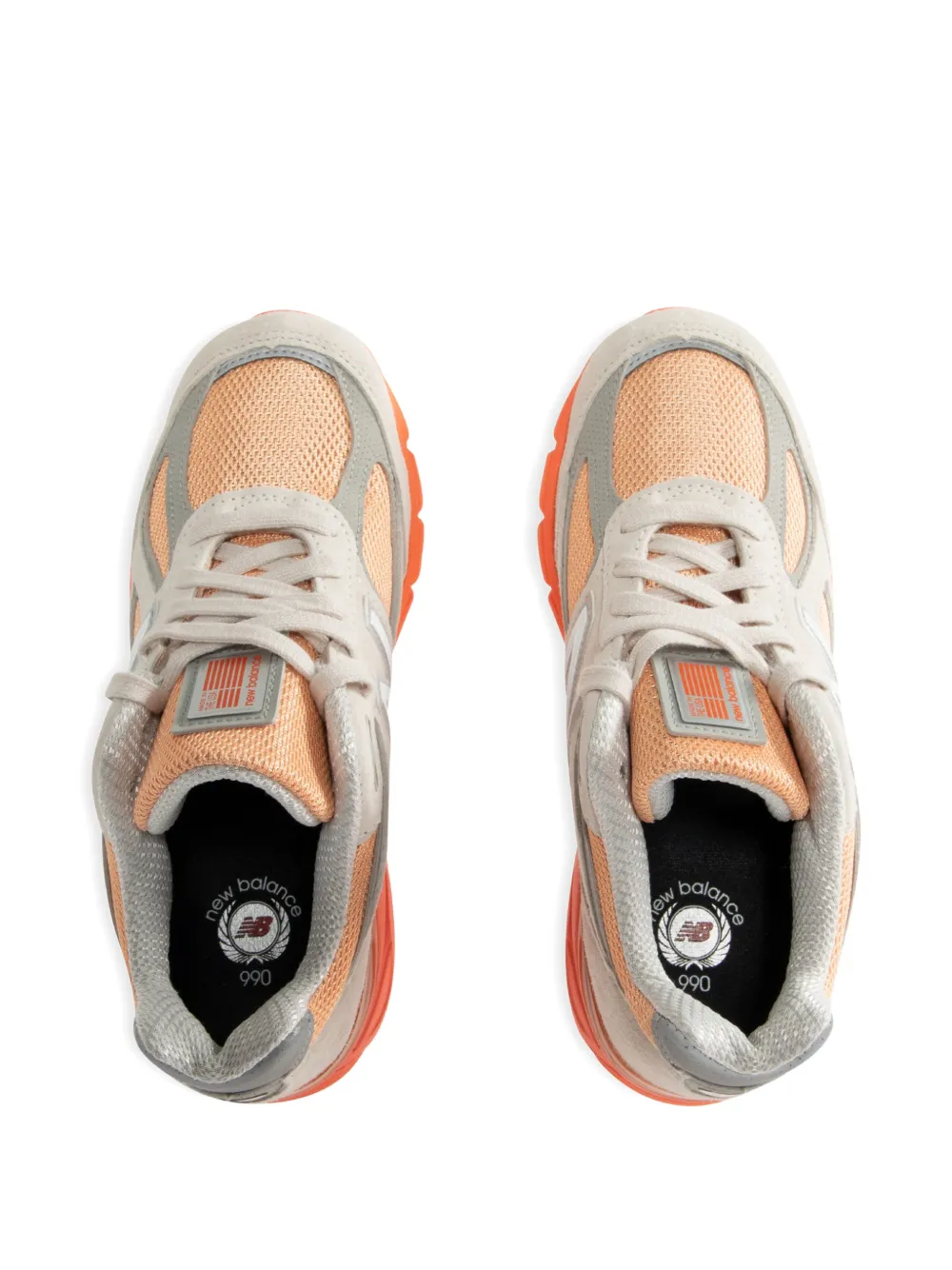 New Balance 990v4 mesh-panel sneakers Beige