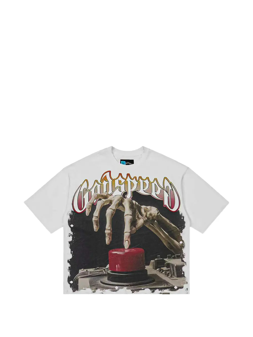 Godspeed Code Red Graphic-print T-shirt In White