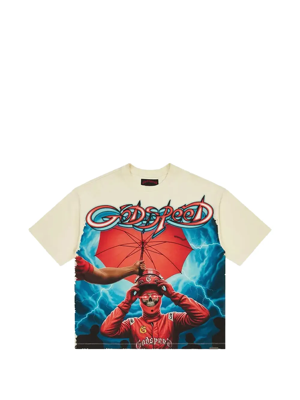 GODSPEED Supreme Reign graphic-print T-shirt - Nude