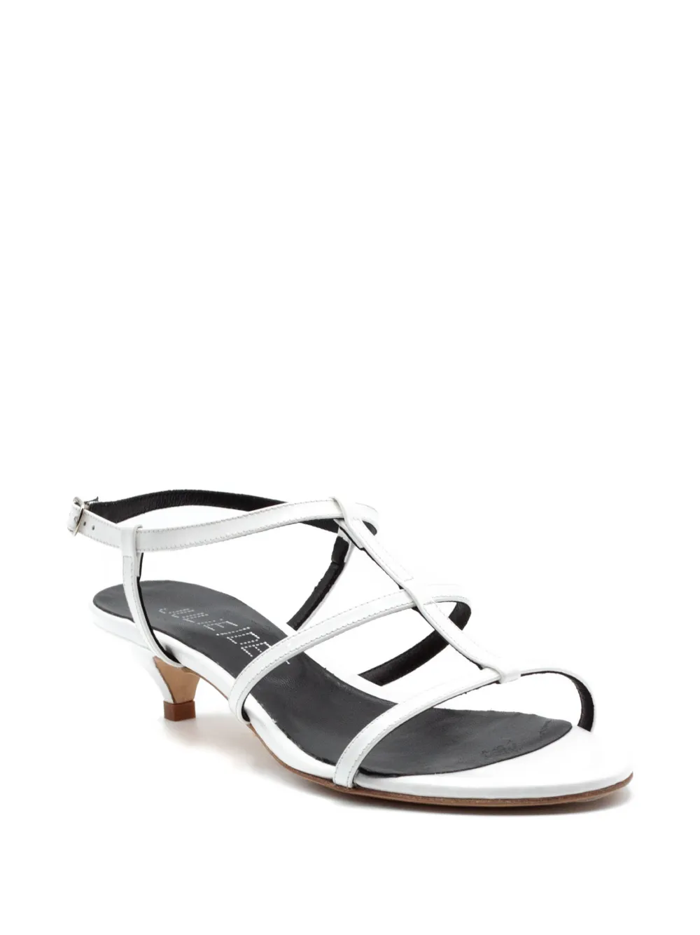 Julie Dee strappy kitten-heel sandals Wit