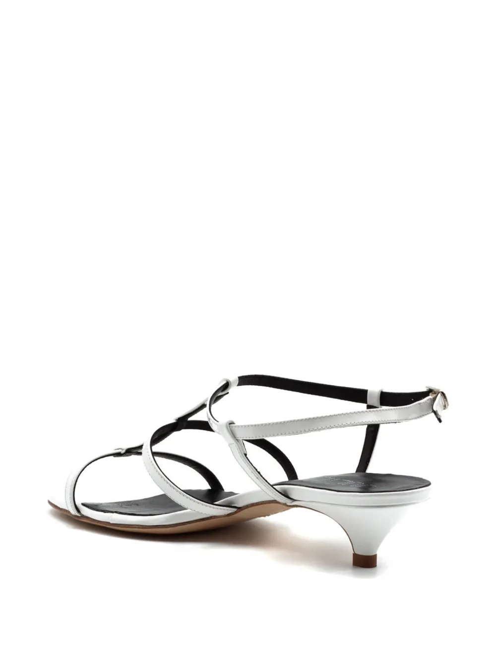 Julie Dee strappy kitten-heel sandals Wit