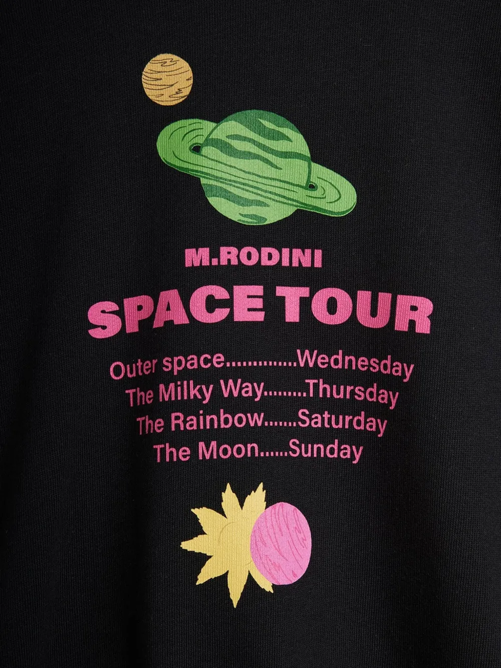  Mini Rodini Sweat Space Tour - Noir 