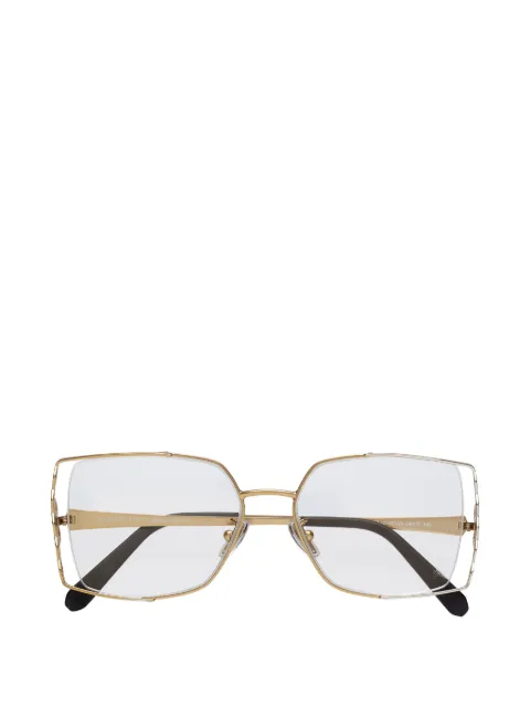 Philipp Plein honeycomb-detail geometric glasses