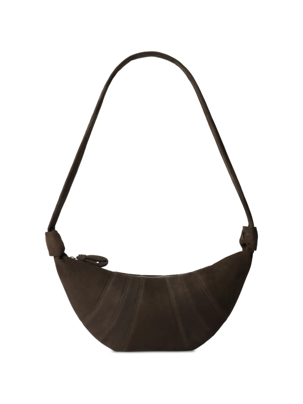 LEMAIRE medium Croissant panelled shoulder bag - Braun