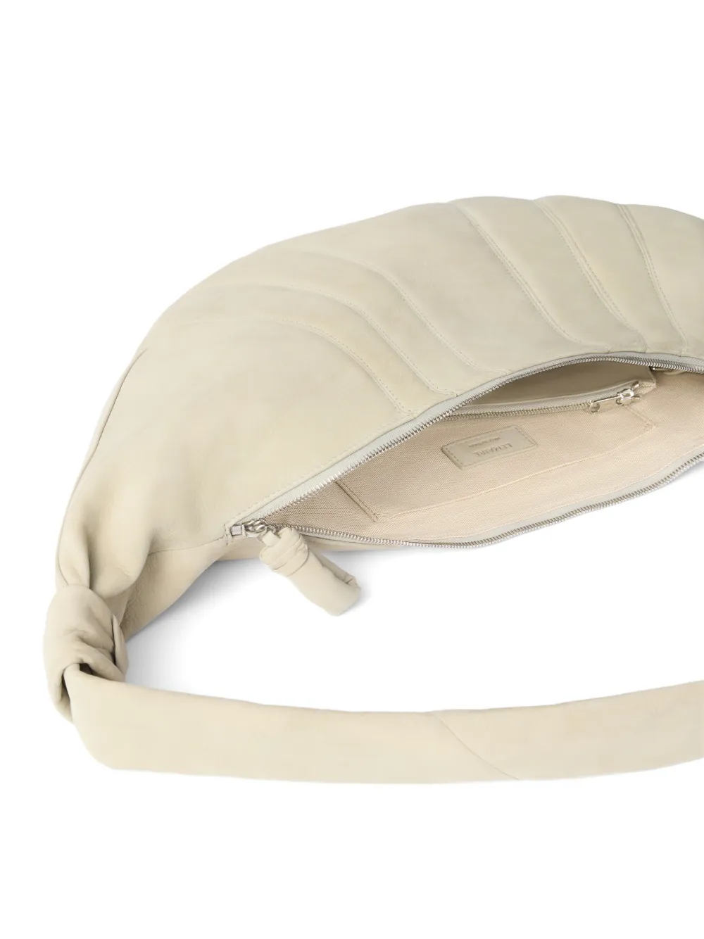LEMAIRE Grote Croissant tas van alpaca nubuck Beige