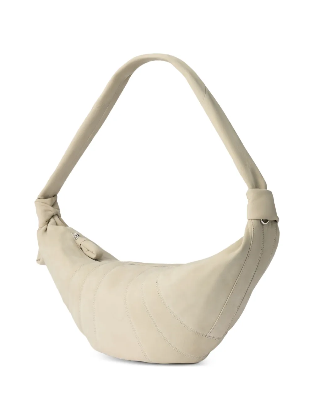 LEMAIRE Grote Croissant tas van alpaca nubuck Beige