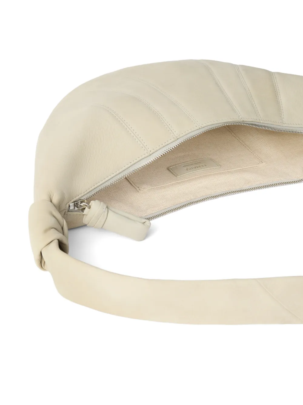 LEMAIRE Medium Croissant tas van alpaca nubuck Beige