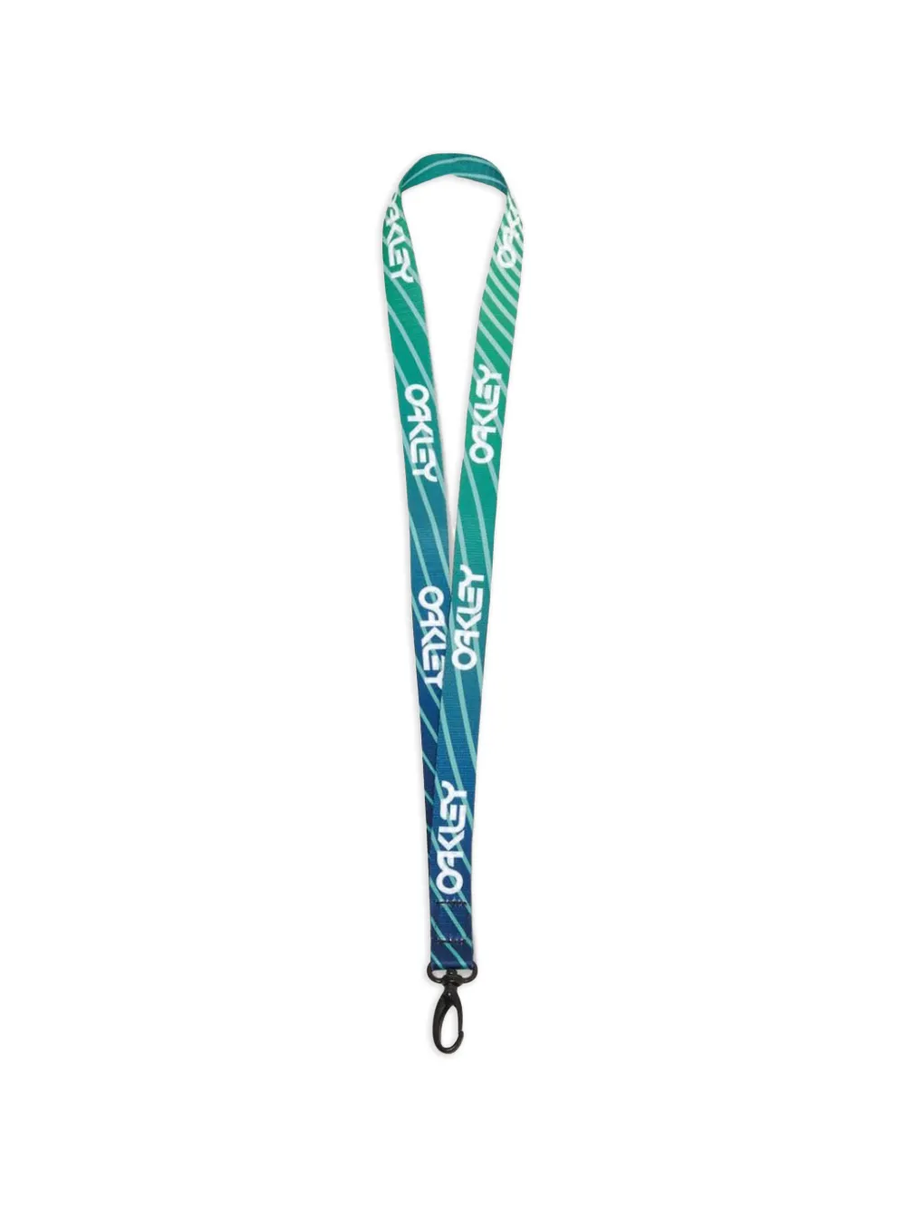 Oakley logo-print lanyard - Blau