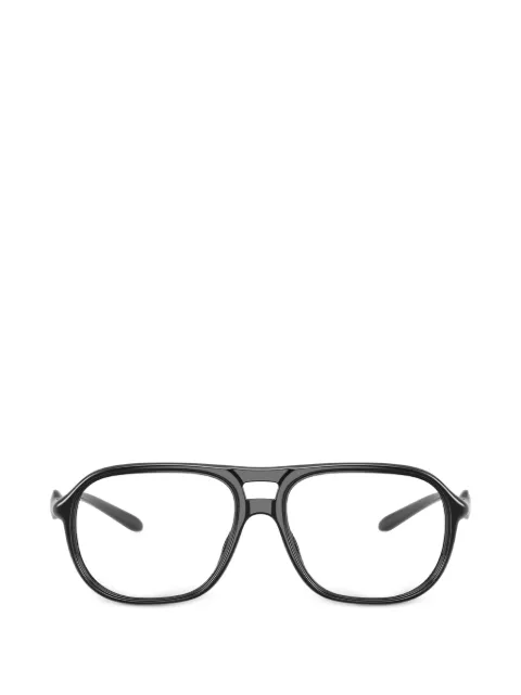 Diesel double-bridge navigator-frame glasses