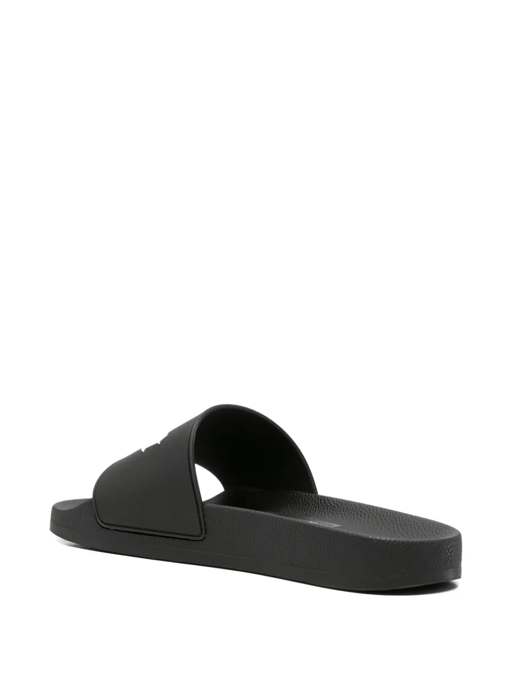 Palm Angels logo-print slides Zwart