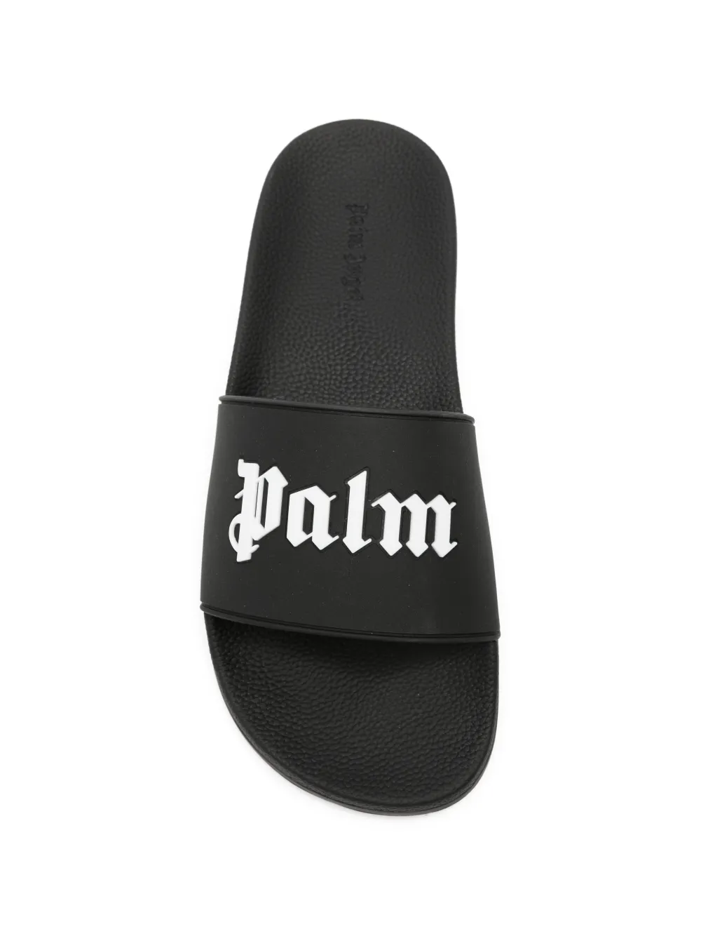 Palm Angels logo-print slides Zwart