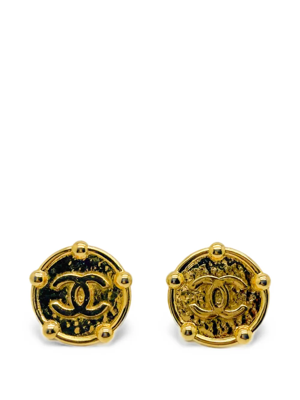 CHANEL Pre-Owned Orecchini CC 1984 - Oro