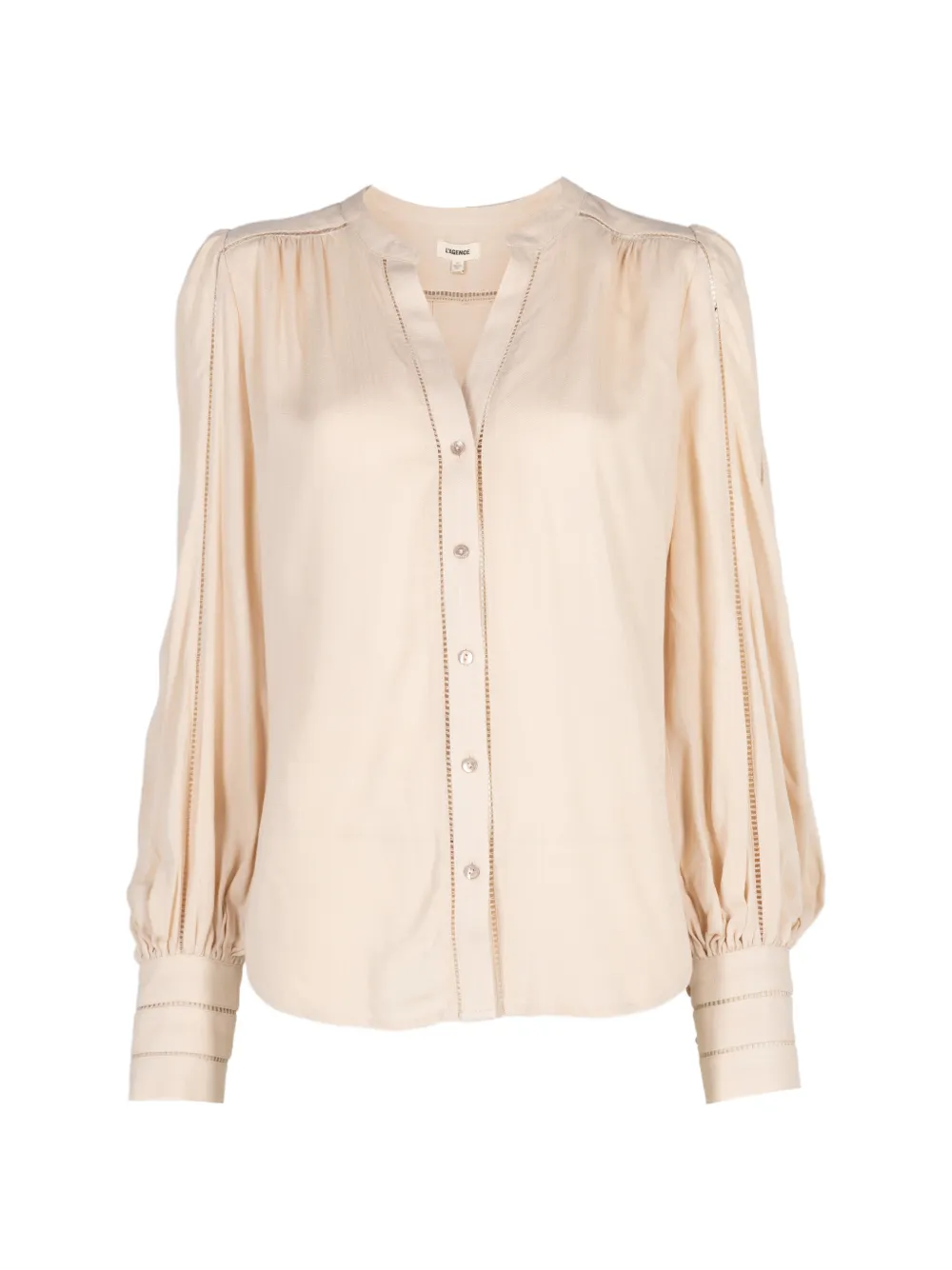 L'Agence Kiera ladder-trim blouse - Toni neutri