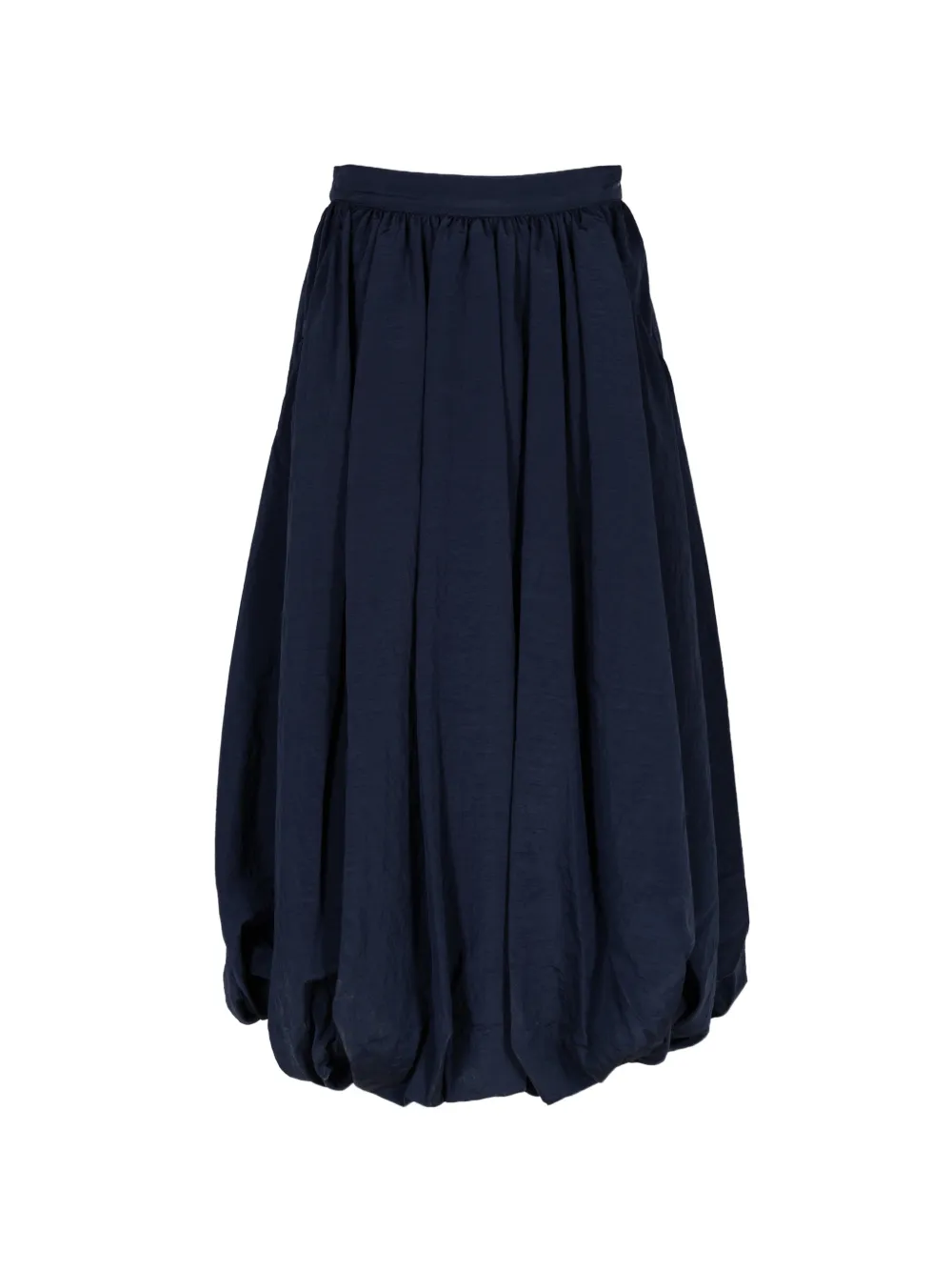 Cinq A Sept Allinae gathered bubble-hem mid skirt - Blu