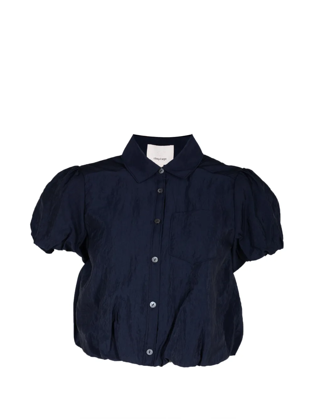 Cinq A Sept Allinae puff-sleeve button-down shirt - Blu