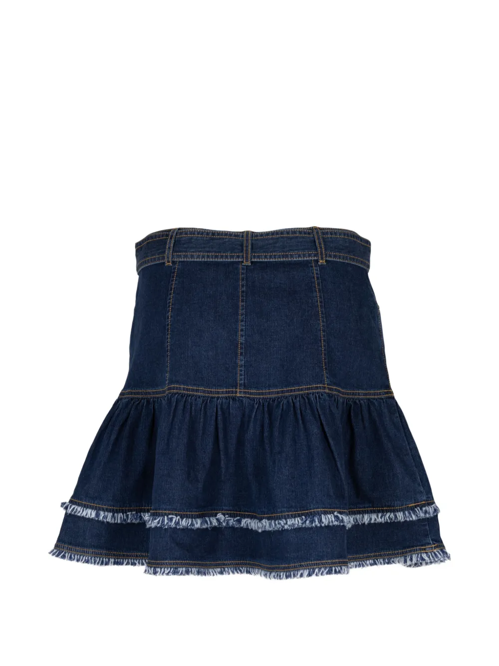 Cinq A Sept Martina mini-rok met franje afwerking Blauw
