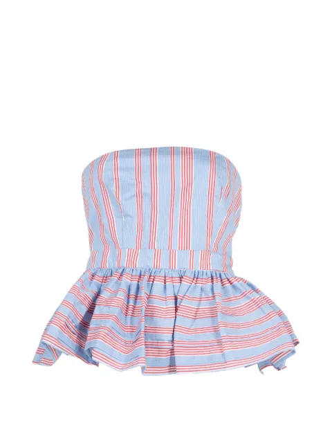 Hunter Bell Nantucket striped peplum top