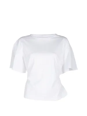 Noir Kei Ninomiya チュールスリーブ Tシャツ | ホワイト | FARFETCH JP